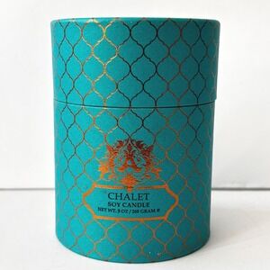 Archipelago Chalet Soy Candle 9 oz Bergamot Lemon Leaf Pressed Flowers New